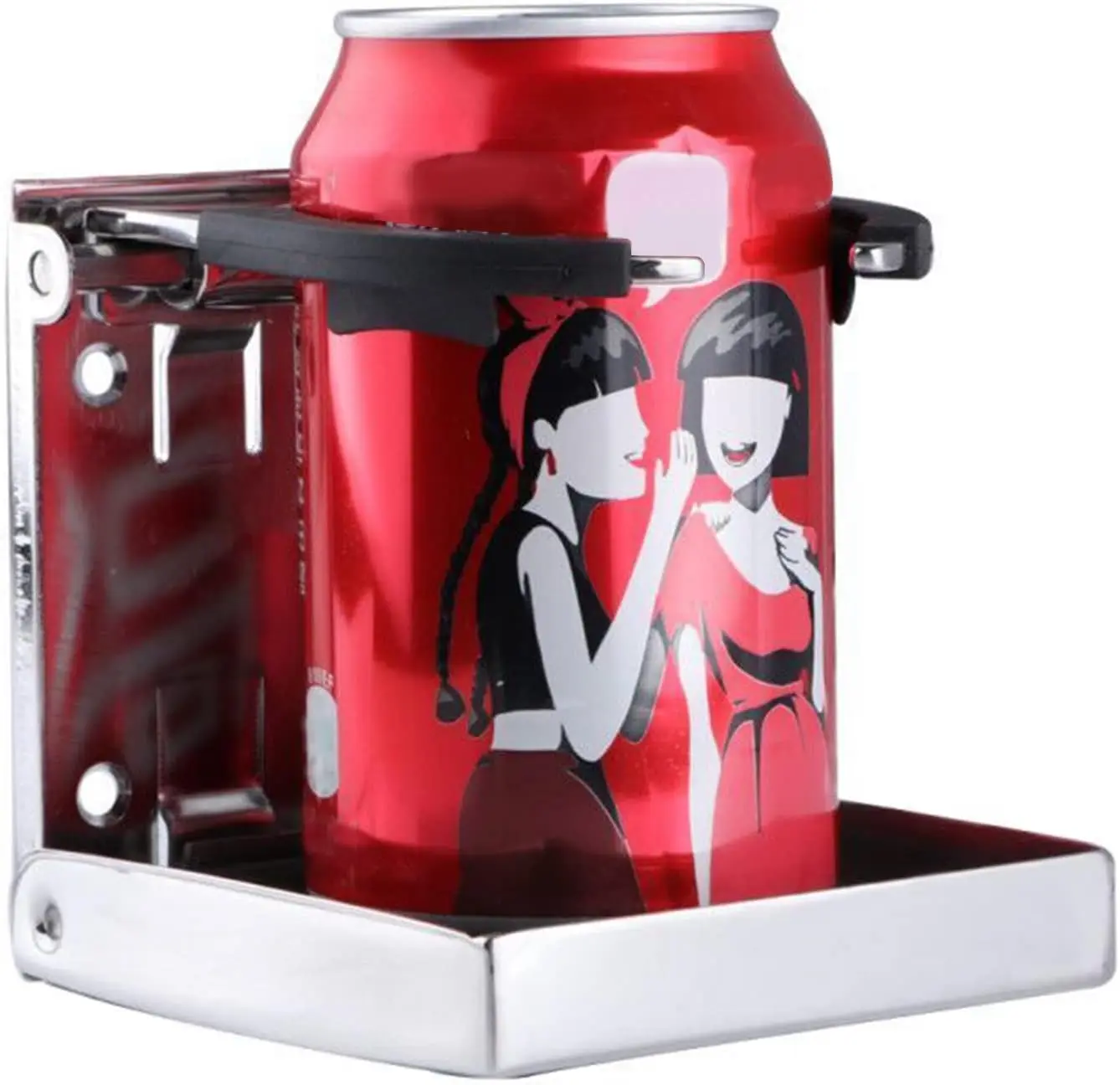 Verstellbarer, zusammenklappbarer Getränkehalter aus Edelstahl 316, Marine-Getränkehalter aus Edelstahl, zusammenklappbarer Getränkehalter