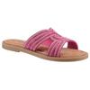 Pantolette TAMARIS, Damen, Gr. 40, pink (fuchsia), Leder, elegant, Schuhe, Blockabsatz, Festtagsschuh, Sommerschuh in funkelnder Optik