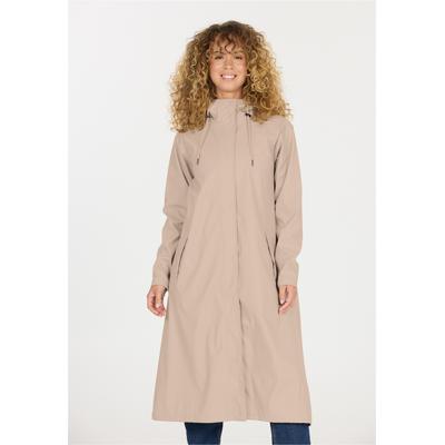 Regenjacke WEATHER REPORT "Typhoon", Damen, Gr. 40, beige, 100% Polyester, unifarben, casual, lang, ohne Ausschnitt, Langarm, Jacken, in wasserdichter Qualität Image