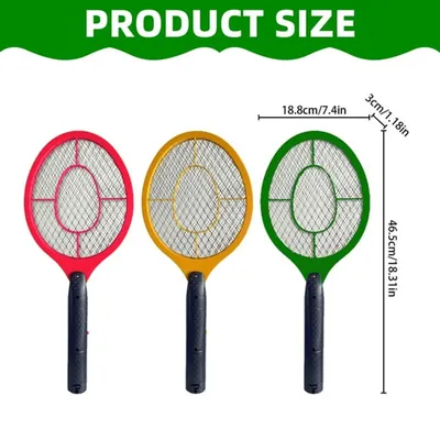 2in1 Insect Racket Electric Mosquito Killer Outdoor/Indoor Electric Household Insects Killer Tool (Not Included Batteries）