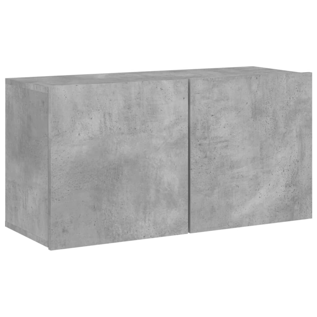 vidaXL TV-Wandschrank Betongrau 80x30x41 cm Image