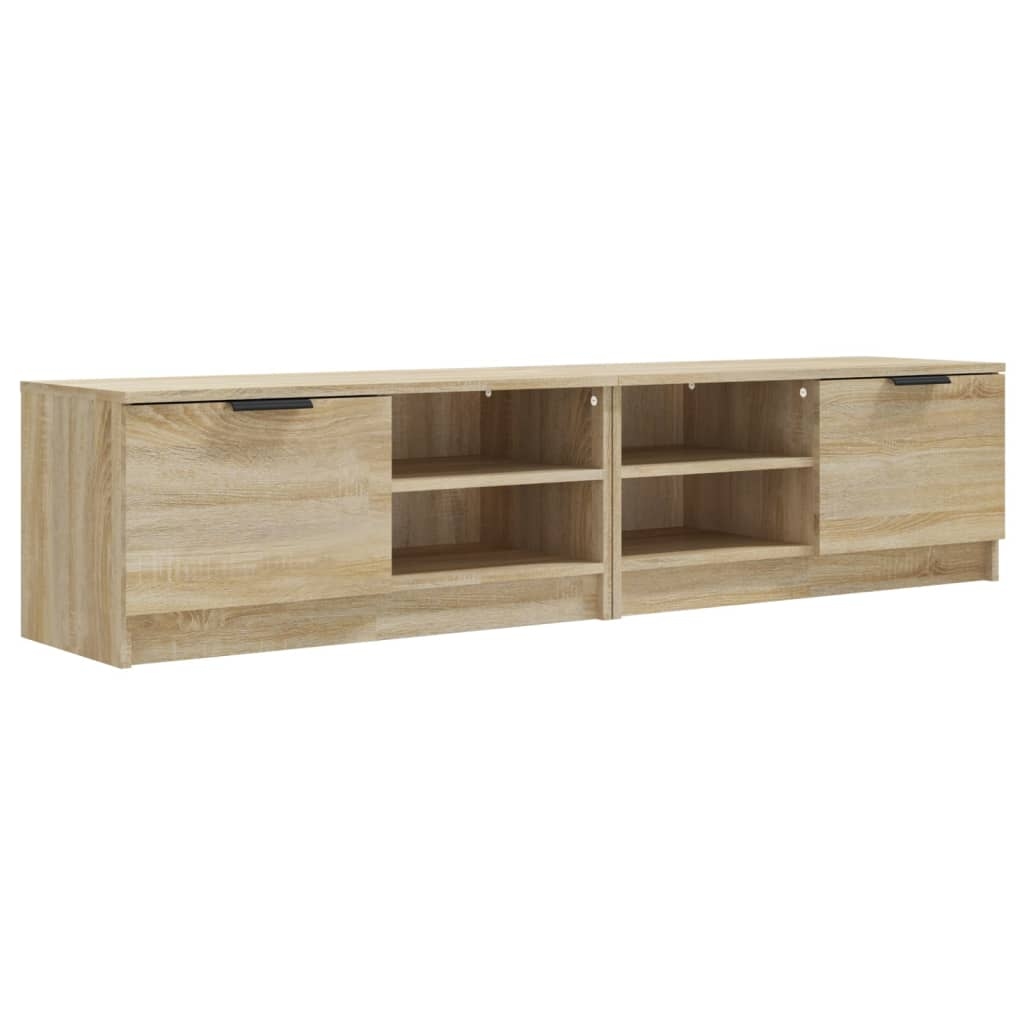 vidaXL TV-Schränke 2 Stk. Sonoma-Eiche 80x35x36,5 cm Holzwerkstoff Image
