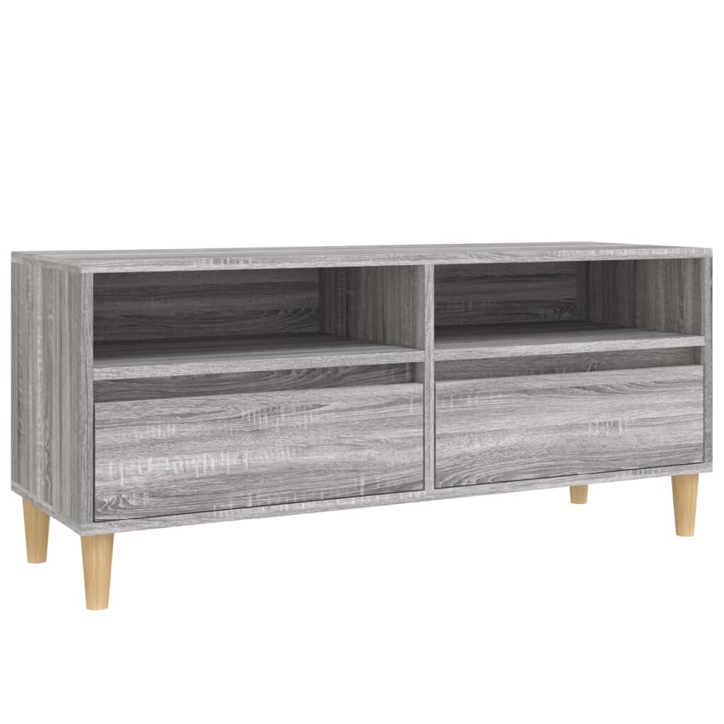 vidaXL TV-Schrank Grau Sonoma 100x34,5x44,5 cm Holzwerkstoff Image