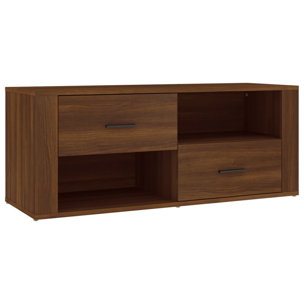 vidaXL TV-Schrank Braun Eichen-Optik 100x35x40 cm Holzwerkstoff Image