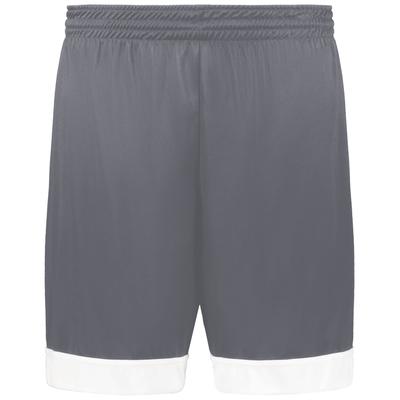 Augusta Sportswear 6929 Swish Reversible Basketball Shorts in Graphite Grey size Small | Polyester