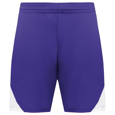Augusta Sportswear 1737 Youth Step-Back Modern Fit Basketball Shorts in Purple/White size Medium | Polyester