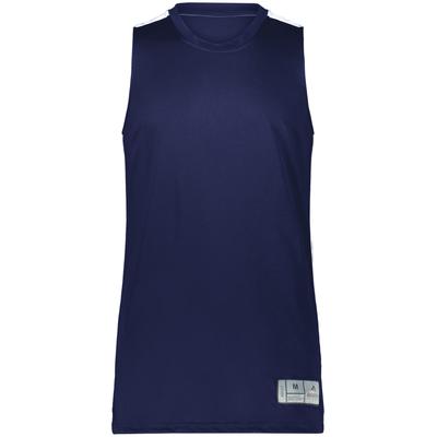 Augusta Sportswear 6928 Athletic Youth Swish Reversible Basketball Jersey T-Shirt in Navy Blue/White size Large | Polyester