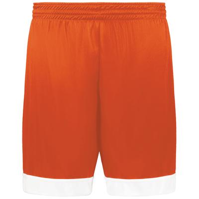 Augusta Sportswear 6929 Swish Reversible Basketball Shorts in Orange/White size 2XL | Polyester