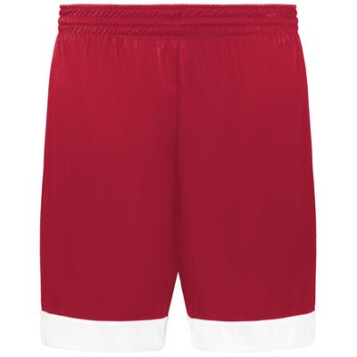 Augusta Sportswear 6929 Swish Reversible Basketball Shorts in Scarlet/White size 2XL | Polyester