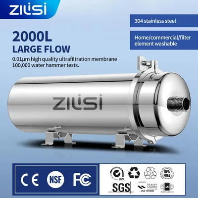 Whole-house water purifier for household and commercial use, stainless steel, direct drinking, kitchen faucet, water pipe filter