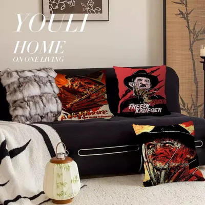 F-Freddy K-Krueger Film Kissenbezug Toon Geschenk Kissenbezug Schlafzimmer Zuhause Sofa Stuhl Sitz Dekor Kissenbezug Image