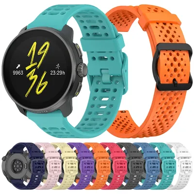 22 mm atmungsaktives Sport-Uhrenarmband für SUUNTO RACE S/OCEAN/VERTICAL/5 PEAK/9 PEAK PRO DLC-Armband für COROS PACE 3 Originalband Image