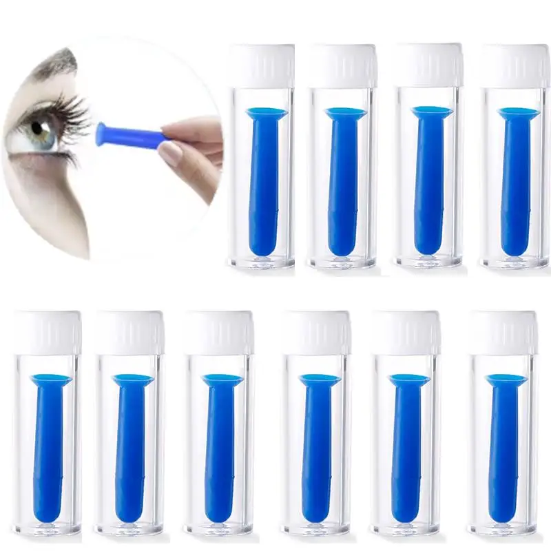 1/3/5PCS Männer Frauen Handliche Silikon Kontaktlinsen Kleine Saugnäpfe Stick für Mini Kontaktlinsen inserter Entferner Werkzeug Image