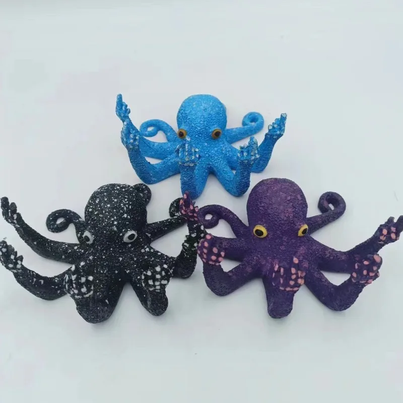 Kreative Wütende Krake Harz Handwerk Hause Desktop Ornamente Innen Dekoration Octopus Ornamente Outdoor Garten Octopus Statuen Image