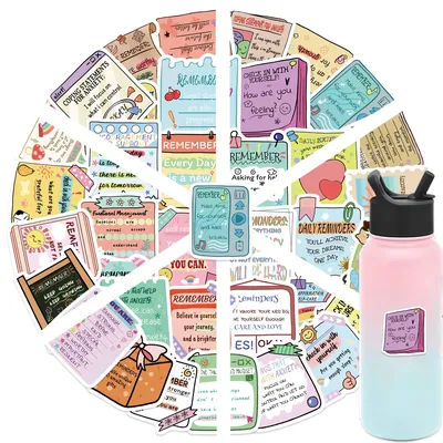 50 Stück Psychologische Gesundheits Hinweis Cartoon Graffiti Aufkleber Koffer Laptop Gitarre Skateboard Personalisierte Dekoration Aufkleber Image