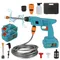 300W 30BAR Cordless Hochdruck Waschen Waschmaschine Pistole Elektrische Spray Reiniger Garten Hof Waschmaschine Für Makita 18V batterie