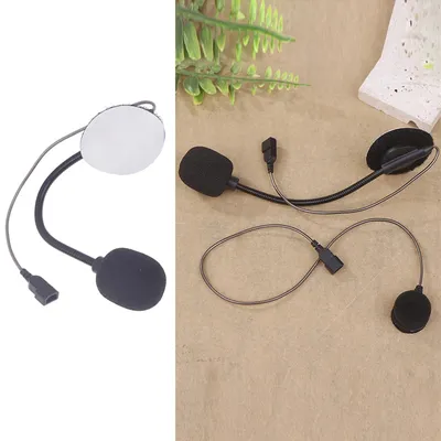 Für Cardo Freecom/Spirit Motorradhelm Bluetooth Intercom Soft Wire Mikrofon Hartdrahtmikrofon und 3,5-mm-Lautsprecher Image
