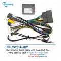 Auto Android Radio Cablaggio di Alimentazione CAN Bus adattatore VWC14 per VW Golf 7 Tiguan Teramont Caddy Jetta Amarok Skoda Kodiaq