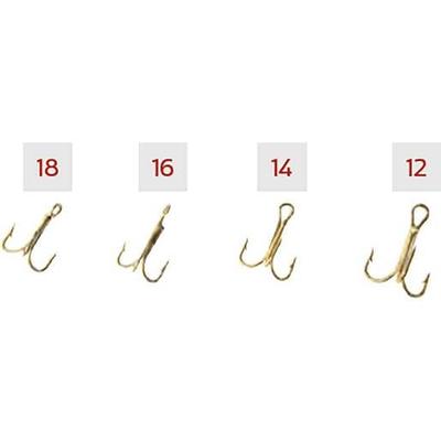 G Pucci Treble Hooks - Gold - Gold 14