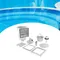 Ensemble de nettoyage de piscine, Kit d'accessoires pour écumoire de piscine, robuste, installation facile, efficace pour la piscine
