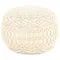 Pouf Macramé travaillé à la main 45x30 cm en coton, petits meubles, ameublement de maison, salon,