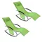 SoBuy OGS28x2 Ensemble de 2 chaises longues de jardin, sac d'oreiller, chaise longue pour jardins,
