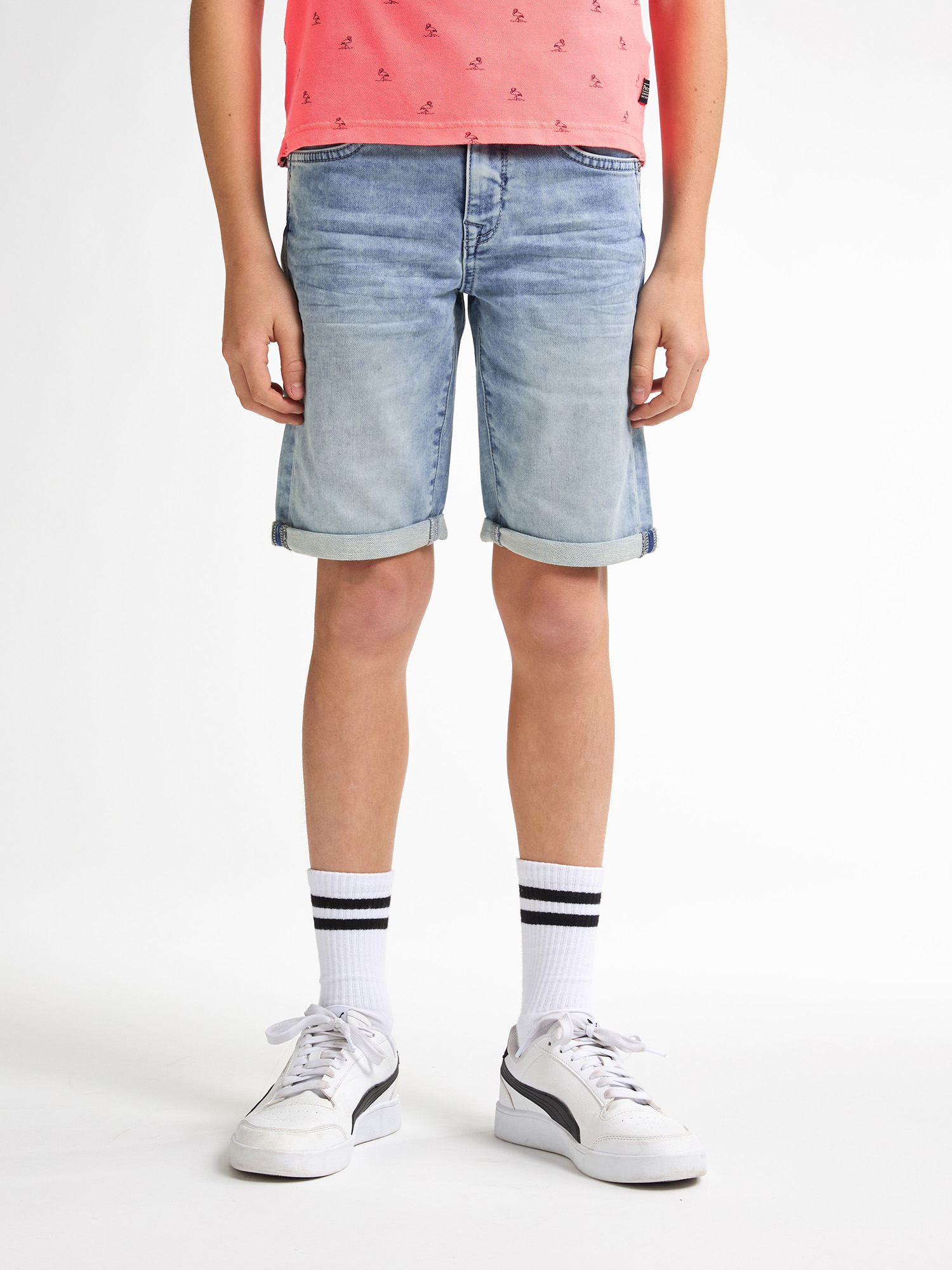 Petrol Industries - Jackson Stretch Denim Shorts Valencia Jungen - Blau Image
