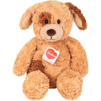 Kuscheltier TEDDY HERMANN "Herzekind, Schlenkerhund Spotty 32 cm", braun (braun, beige), Plüschfiguren, KinderB:15cm H:11cm L:32cm, B:15cm H:11cm L:32cm Image