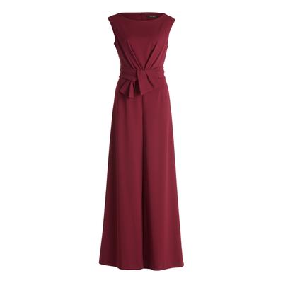 Overall VERA MONT "Vera Mont Jumpsuit mit weitem Bein", Damen, Gr. 48, Normalgrößen, rosa (sweet berry), Cru00eape, Obermaterial: 95% Polyester, 5% Elasthan. Futter: 100% Polyester., elegant, ausgestellt, U-Boot-Ausschnitt, ohne Ärmel, Overalls,... Image