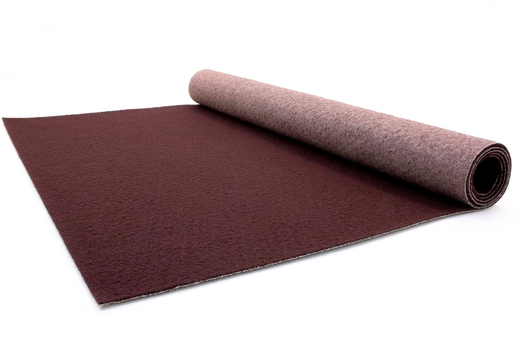 Läufer "PODIUM", braun, B:100cm H:2,6mm L:2.700cm, Polypropylen (PP), PRIMAFLOR-IDEEN IN TEXTIL, Teppiche, Breite 100 cm, robuster Nadelfilz, Uni-Farben Image