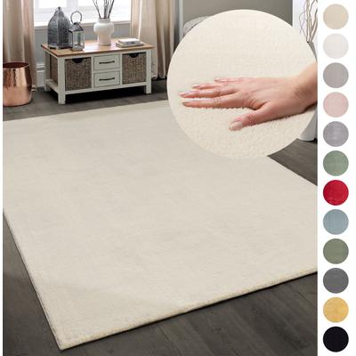 Teppich MY HOME "Arabell, Kunstfellteppich", beige, B:80cm H:16mm L:300cm, Polyester, Teppiche, flauschig, kuschelig, Felloptik, Anti-Rutsch-Unterseite, Waschbar Image