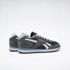 Sneaker REEBOK CLASSIC "REEBOK GLIDE", Gr. 39, vector navy, grau 5, weiß, Leder, Textil, Synthetik, sportlich, Schuhe