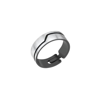 Fingerring VIVANCE "925 Sterling Silber oxidiert" Gr. 64, weiß, Fingerringe, Damen, 064 (20,4), Silber 925 (Sterlingsilber) Image