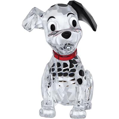 Dekofigur SWAROVSKI "Kristallfigur Sammelfigur Disney Classic 101 Dalmatians Lucky", kristallweiß, schwarz, rot, Dekofiguren, B/H/T: 4,1cm x 6,35cm x 6,45cm, Dalmatiner Lucky, Swarovski Kristall, Swarovski Kristall, B:4,1cm H:6,35cm T:6,45cm Image