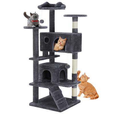 TEMU Cat Climbing Tower, Cat Scratching Tree With Cave, Fully Sisal-wrapped, Activity Scratching Post For Cats Of All Ages Image