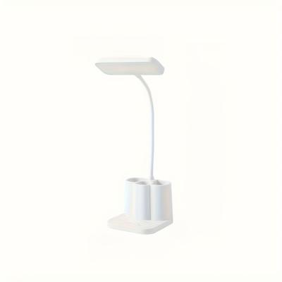 TEMU 1pc Modern Usb-powered Desk Lamp With Touch Control, 3-color Dimming, And Pen Holder - Adjustable Brightness, Space-themed Design, Ideal For Students And Office Workers, Desk Lamp For Office Image