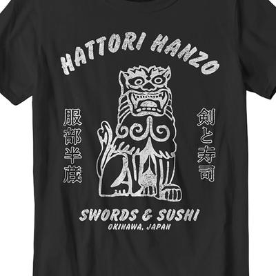TEMU Knife Sushi T-shirt - Five-finger T-shirt Image