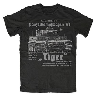 TEMU Le 2024 German Armored Tiger Tank Printed T Shirt Royal Armoury Summer Fashion Short Sleeve Men Streetwear Round Collar Image
