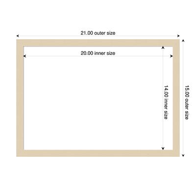 Amanti Art Svelte Clay Grey Framed Dry Erase Magnetic Board