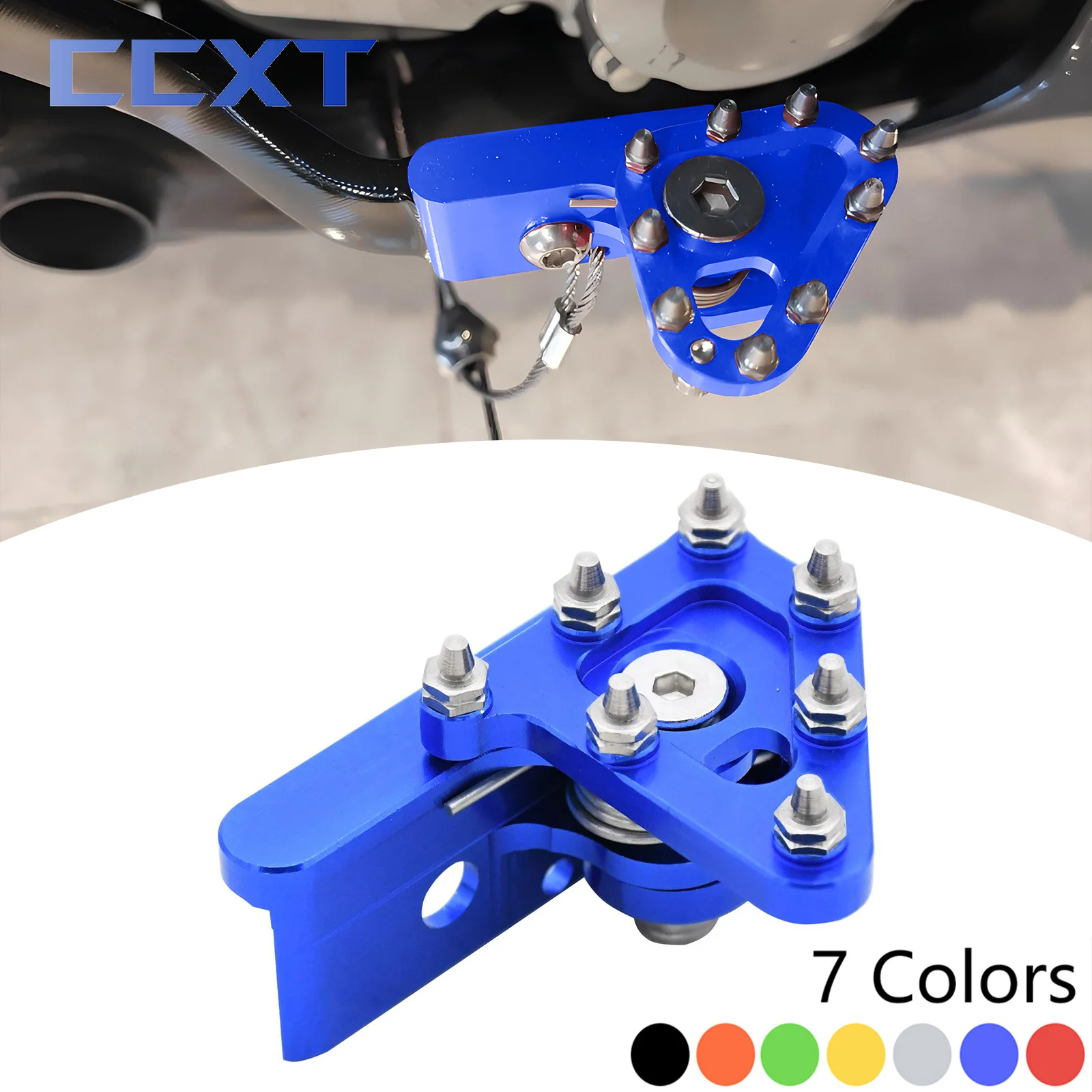 Levier de frein arrière CNC pour moto, pointe de marche pour KTM Kawasaki Suzuki Honda Yamaha YZ85 YZ125 YZ250 YZ250F YZ450F YZ250X YZ450X