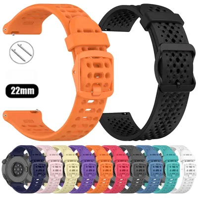 22 mm Silikonarmband für Huawei Watch GT 5 4 Pro 46 mm Armbänder Uhr 4/3 Pro GT 3 2/Garmin Forerunner 265 255 Armband ersetzen