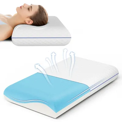 ROYGBIV Memory Foam Kissen – Ergonomisches Pillow für erholsamen Schlaf, Nackenkissen Bett, stützendes Nackenkissen Kopfkissen