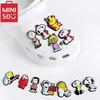 MINISO 1–15 Stück Snoopy-Schuhanhänger, Cartoon-DIY-Schuhe, Zubehör für Clogs, Armbänder, Sandalen,