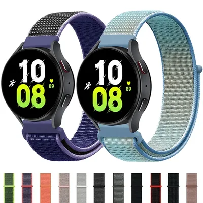Nylon-Schlaufenband für Samsung Galaxy Watch 6 4 7 Classic/5 Pro/Active 2/Gear S3 20 mm 22 mm Armband Huawei Watch GT 2e 3 Pro Armband Image