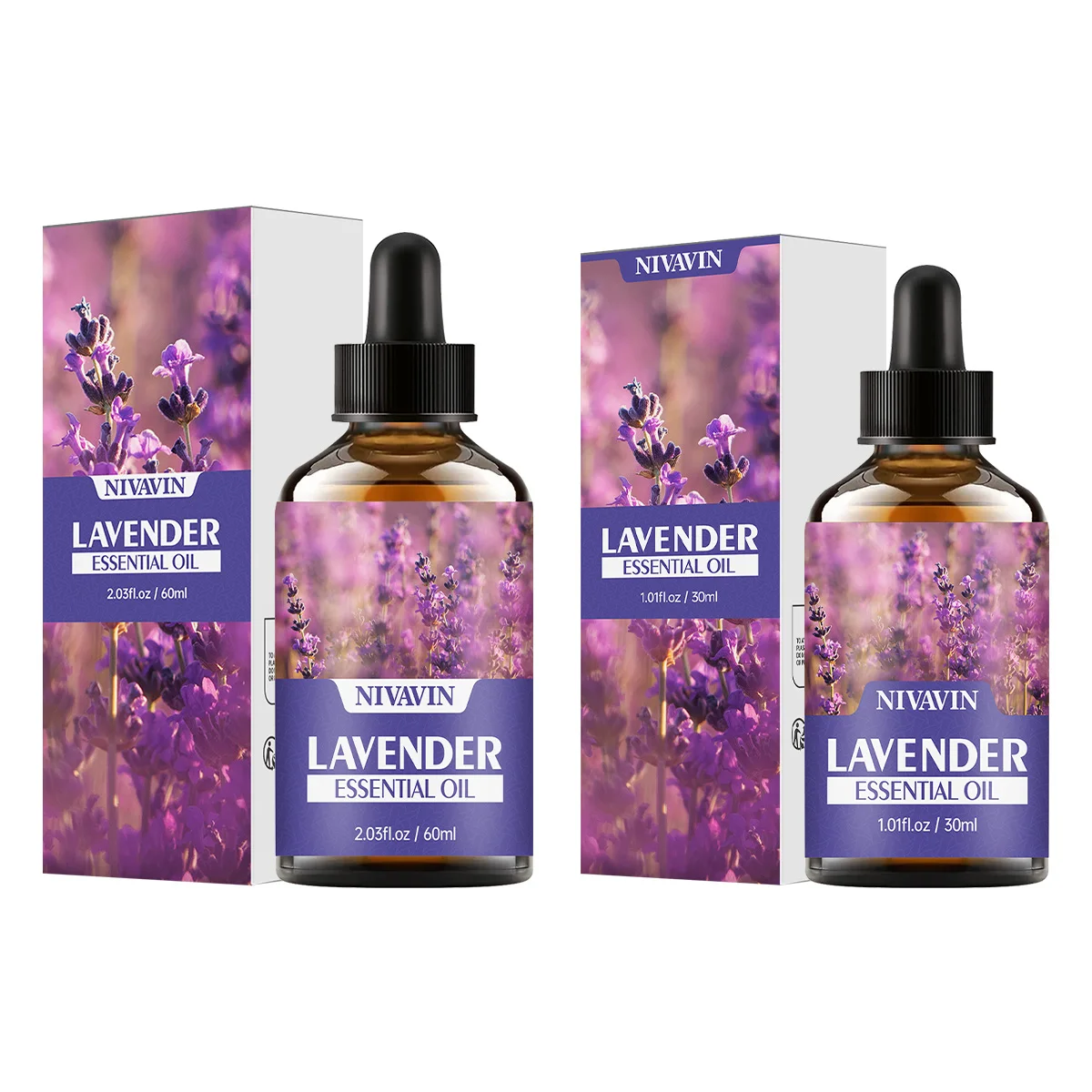 NIVAVIN 30 ml/60 ml/100 ml Lavendel-Pflanzenextrakt, ätherisches Gesichtspflegeöl, reichhaltiger und langanhaltender Duft Image