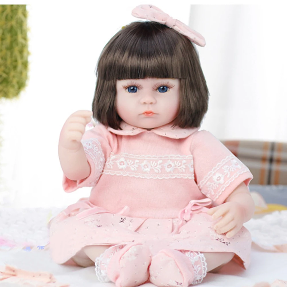 42cm wieder geborene Puppe Neugeborenes Baby Schlaf tuch gekleidet lebensechte weiche Mini Kawaii Puppe für Mädchen schlafen begleiten Spielzeug Image