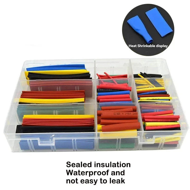 328 Stück Schrumpfschlauch Anzug Draht Schutzhülle Isolierung Schrumpfschlauch Boxed Schrumpfschlauch Isolierhülse Image