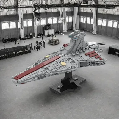 1143PCS Moc Star Battle Venator-Class Republic Attack Cruiser Bausteine Kreatives Kinderspielzeug Image