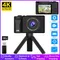 Fotocamera digitale HD 4K da 2,4 pollici Fotocamere ricaricabili Zoom 8x Fotocamera compatta Fotocamere da 50 MP per bambini Principianti Fotocamera da viaggio all