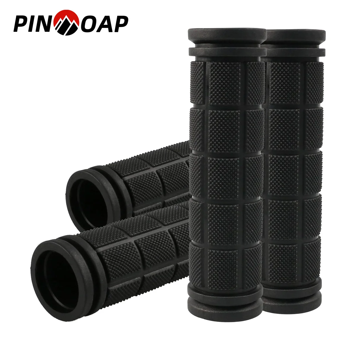 1 paio di guanti da manubrio per bicicletta in gomma morbida nera antiscivolo con impugnatura durevole copertura per manubrio per mountain bike staccabile in silicone
